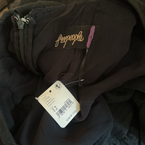 Free People Black Sheer Midi Dress - Picture 3 of 9